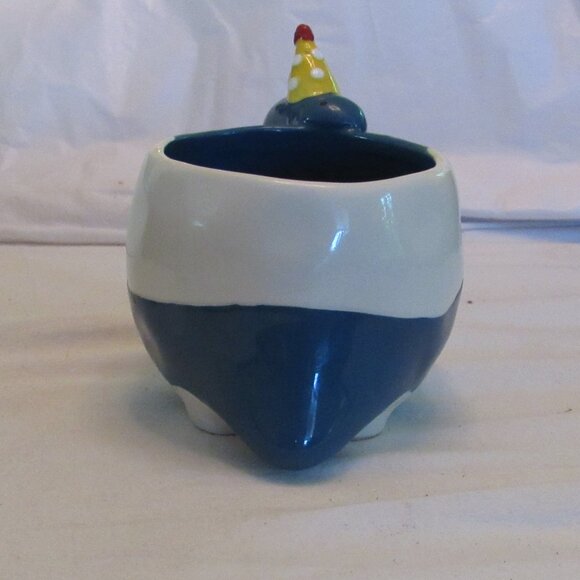 Tag Dinosaur Blue and White "Party Animal" Ceramic Mug 12 oz. - Picture 3 of 10